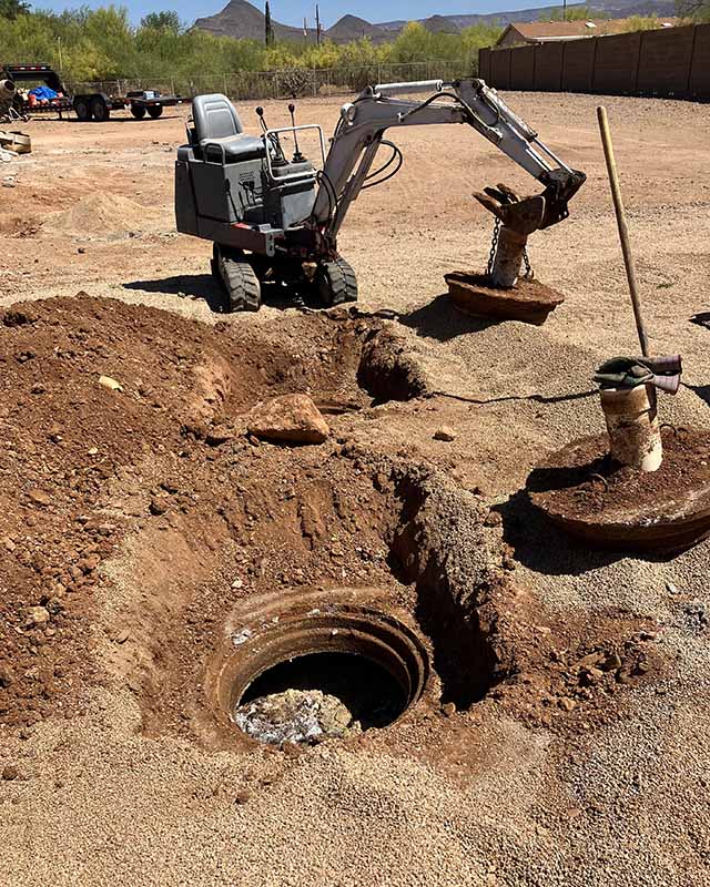 Septic tank pumping