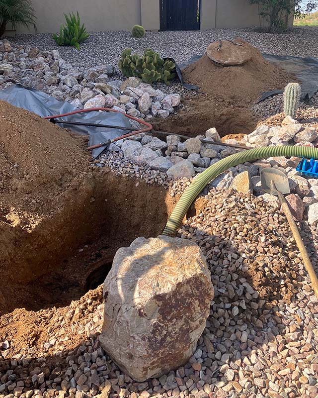 Septic tank pumping